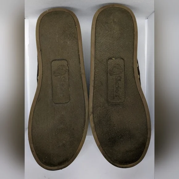 Skechers BOBS Womens Shoes 8.5 Brown Canvas Slip On Pillow Arch Leather Insole - Picture 5 of 5